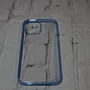 iPhone 12 Pro Max Clear Phone Case LIGHT BLUE‎